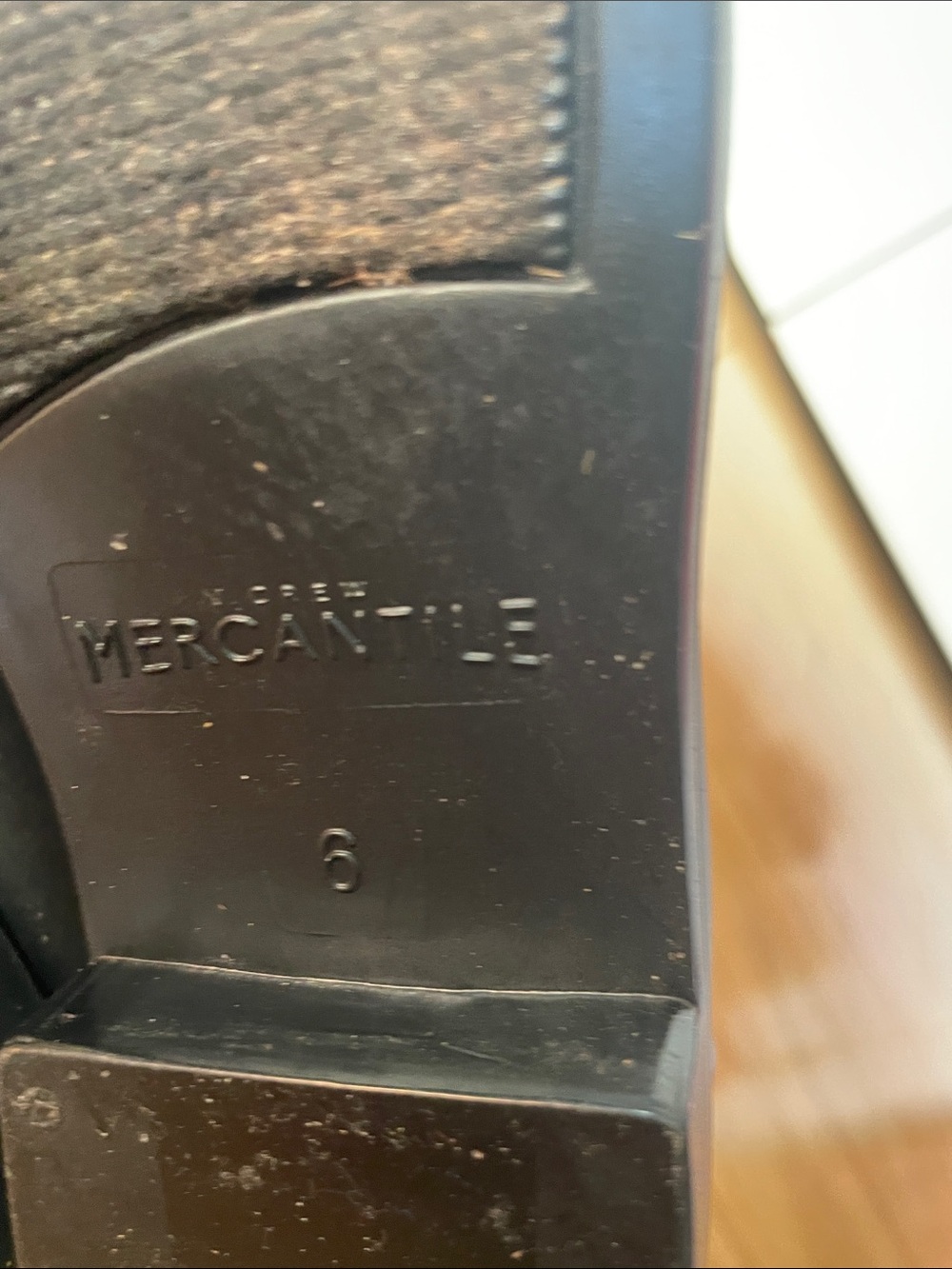 Black Chelsea Rain Ankle Boots budget crew Mercantile, ladies size 6 - Picture 7 of 7